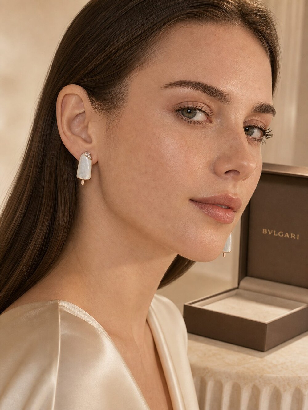 Bulgari Refined Statement Earrings Style 7 | New with Box - Picture 9 of 9